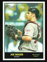 Joe Mauer [All Black Nameplate] #2 Baseball Cards 2010 Topps Heritage Prices