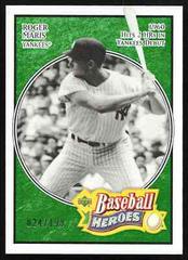 Roger Maris [Emerald] #106 Baseball Cards 2005 Upper Deck Baseball Heroes Prices