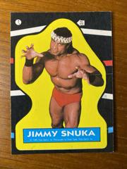 Superfly Jimmy Snuka #7 Wrestling Cards 1985 O Pee Chee WWF Stickers Prices