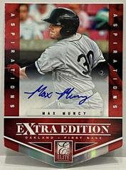 Max Muncy [Aspirations Die Cut Autograph] #167 Baseball Cards 2012 Panini Elite Extra Edition Prices