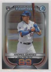 Andres Gimenez #BTP-89 Baseball Cards 2021 Bowman Scout’s Top 100 Prices