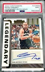 Manu Ginobili [Gold] #LC-MGB Basketball Cards 2022 Panini Contenders Legendary Autographs Prices