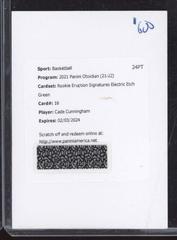 Cade Cunningham [Green] #RES-CCU Basketball Cards 2021 Panini Obsidian Rookie Eruption Signatures Prices