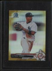 Gleyber Torres [Prospects Gold Refractor] #BCP80 Baseball Cards 2017 Bowman Chrome Mini Prices