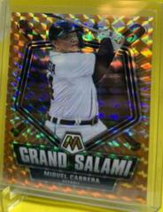 Miguel Cabrera [Orange Fluorescent] Baseball Cards 2022 Panini Mosaic Grand Salami Prices