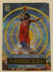 Joel Embiid [Gold Wave] Basketball Cards 2019 Panini Donruss Optic T-Minus 3,2,1 Prices