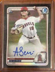 Adam Seminaris [Black Refractor] Baseball Cards 2020 Bowman Draft Picks Chrome Autographs Prices