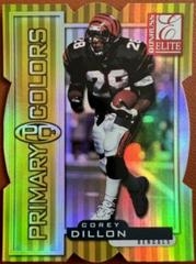 Corey Dillon [Yellow Die Cut] Football Cards 1999 Panini Donruss Elite Primary Colors Prices