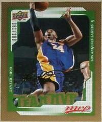 Kobe Bryant [Gold Script] Basketball Cards 2008 Upper Deck MVP Prices