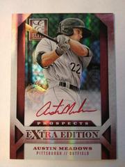 Austin Meadows [Red Ink Signature] #107 Baseball Cards 2013 Panini Elite Extra Edition Prices