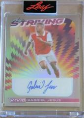 Gabriel Jesus #S-GJ1 Soccer Cards 2022 Leaf Vivid Striking Autographs Prices