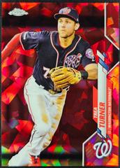 Trea Turner [Red Refractor] #214 Baseball Cards 2020 Topps Chrome Sapphire Prices