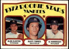 Yankees Rookies [Closter, Torres, Hambright] Baseball Cards 1972 O Pee Chee Prices