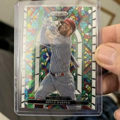Bryce Harper [White Wave Prizm] Baseball Cards 2022 Panini Prizm Stained Glass Prices