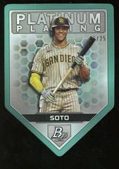 Juan Soto [Aqua] #PPDC-5 Baseball Cards 2022 Bowman Platinum Plating Die Cuts Prices