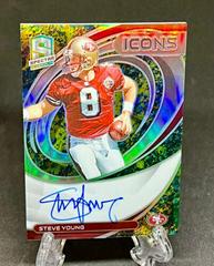 Steve Young [Splatter] #ICN-SYO Football Cards 2022 Panini Spectra Icons Autographs Prices