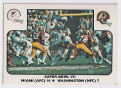Super Bowl VII [Miami, Washington] Football Cards 1977 Fleer Team Action Prices