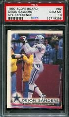 Deion Sanders Football Cards 1997 Panini Score Board NFL Experience Prices
