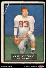 Capt. Vic Pujo [UN Rubbed] Football Cards 1951 Topps Magic Prices