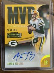 Aaron Rodgers Football Cards 2018 Panini Contenders MVP Autographs Prices