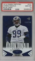 Aaron Donald [Blue Camo] Football Cards 2014 Panini Certified Prices