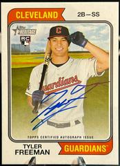 Tyler Freeman #ROA-TF Baseball Cards 2023 Topps Heritage Real One Autographs Prices