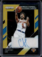 Courtney Lee [Gold Prizm] #SS-CLE Basketball Cards 2018 Panini Prizm Sensational Signatures Prices