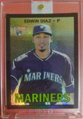 Edwin Diaz [Chrome Black Refractor] #559 Baseball Cards 2016 Topps Heritage Prices