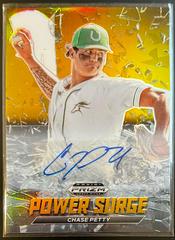 Chase Petty [Autograph Gold Prizm] #PS-CP Baseball Cards 2021 Panini Prizm Draft Picks Power Surge Prices