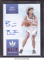 Brian Bowen II [Ruby] #HA-BWN Basketball Cards 2019 Panini Court Kings Heir Apparent Autographs Prices