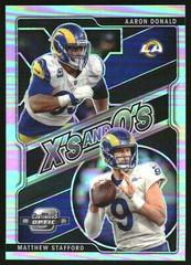 Aaron Donald, Matthew Stafford Football Cards 2021 Panini Contenders Optic Xs and Os Prices
