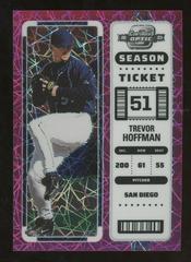 Trevor Hoffman [Pink Velocity] #11 Baseball Cards 2023 Panini Chronicles Contenders Optic Prices