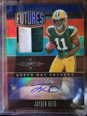 Jayden Reed [Sapphire] #FAPS-15 Football Cards 2023 Panini Legacy Futures Patch Autographs Prices