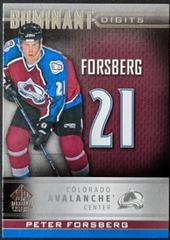 Peter Forsberg Hockey Cards 2020 SP Signature Edition Legends Dominant Digits Prices