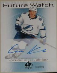 Cole Koepke Hockey Cards 2022 SP Authentic 2012-13 Retro Future Watch Autographs Prices