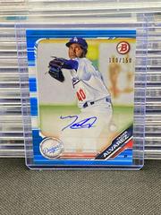Yadier Alvarez [Blue] #PA-YA Baseball Cards 2019 Bowman Prospect Autographs Prices