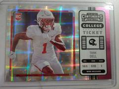 Tank Dell [Pink] #17 Football Cards 2023 Panini Chronicles Draft Picks Contenders College Ticket Prices