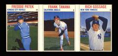 Frank Tanana, Freddie Patek, Rich Gossage [Hand Cut Panel] Baseball Cards 1979 Hostess Prices
