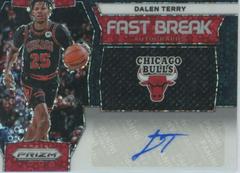 Dalen Terry [Black] #36 Basketball Cards 2023 Panini Prizm Fast Break Autograph Prices