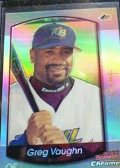 Greg Vaughn #10 Baseball Cards 2000 Bowman Chrome Prices