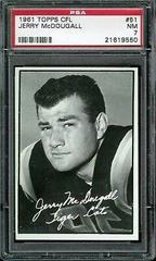 Jerry McDougall Football Cards 1961 Topps CFL Prices