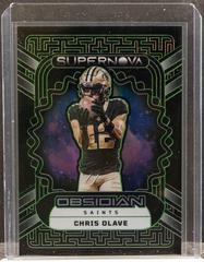 Chris Olave [Green Electric Etch] #22 Football Cards 2023 Panini Obsidian Supernova Prices