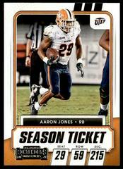 Aaron Jones [Campus Ticket] #53 Football Cards 2021 Panini Contenders Draft Picks Prices
