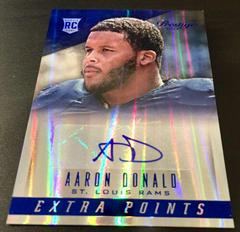 Aaron Donald [Extra Points Blue Autograph] Football Cards 2014 Panini Prestige Prices