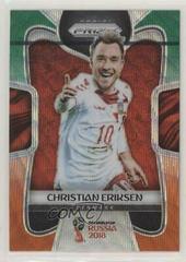 Christian Eriksen [Green & Orange Wave] Soccer Cards 2018 Panini Prizm World Cup Prices