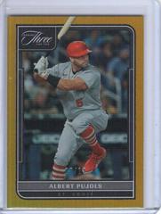 Albert Pujols [Holo Gold] #77 Baseball Cards 2022 Panini Three and Two Prices