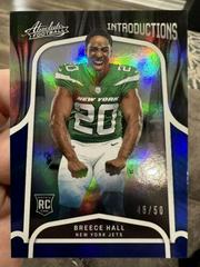 Breece Hall [Spectrum Blue] #INT-12 Football Cards 2022 Panini Absolute Introductions Prices