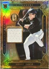 Henry Davis [Gold] #GSS-HD Baseball Cards 2023 Panini Chronicles Gold Standard Swatches Prices