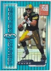 Brett Favre [Blue] #33 Football Cards 1999 Panini Donruss Elite Primary Colors Prices