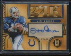 Jeff George Football Cards 2022 Panini Gold Standard 24K Autographs Prices